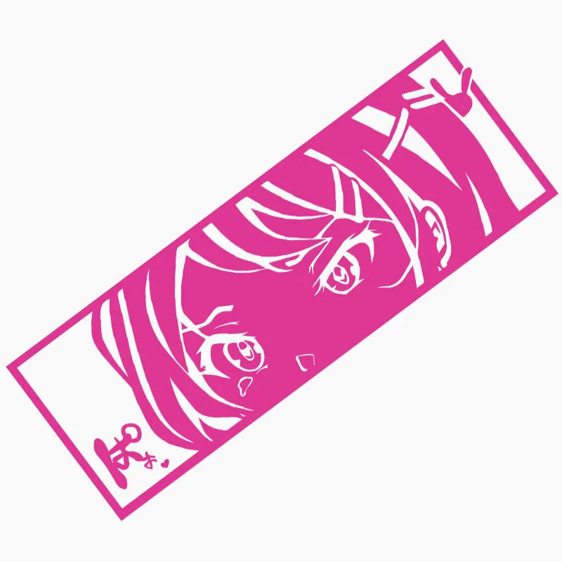 Anime Sticker For Car Stickers PVC Vinyl Decal Cute Girl Automobile Modification Window Bumper Decoration Interior Accessories (ONLINE ORDER ONLY)