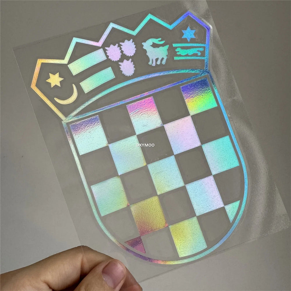 Car Stickers for Croatia Republic Croatian Coat of Arms Decal Motor Body Helmet Applique Auto Window Body Decals Vinyl (ONLINE ORDER ONLY)