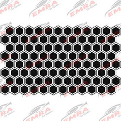 Honeycomb Hexagon Car Sticker for Triangular Window Decoration Universal All Vehicles Accessories PVC Waterproof Vinyl Decal (ONLINE ORDER ONLY)