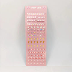 Korean Ins Girls Bow Lace Series Sticker Hand Account Idol Card DIY Album Decoration Scrapbooking Stickers Kawaii Stationery (ONLINE ORDER ONLY)