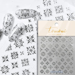 Bronzing Jelly Laser Snowflake Christmas Hot 5D Soft Embossed Relief Self Adhesive Nail Art Decoration Sticker 3D Manicure Decal (ONLINE ORDER ONLY)