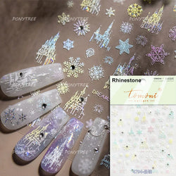 Fireworks Bloom Romantic Starry Sky Goldfish Metallics Color Gradient Self Adhesive Nail Art Stickers Halo Dyeing Manicure Decal (ONLINE ORDER ONLY)