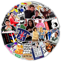 10/30/50PCS Classic TV Show Friends Sticker Packs (ONLINE ORDER ONLY)