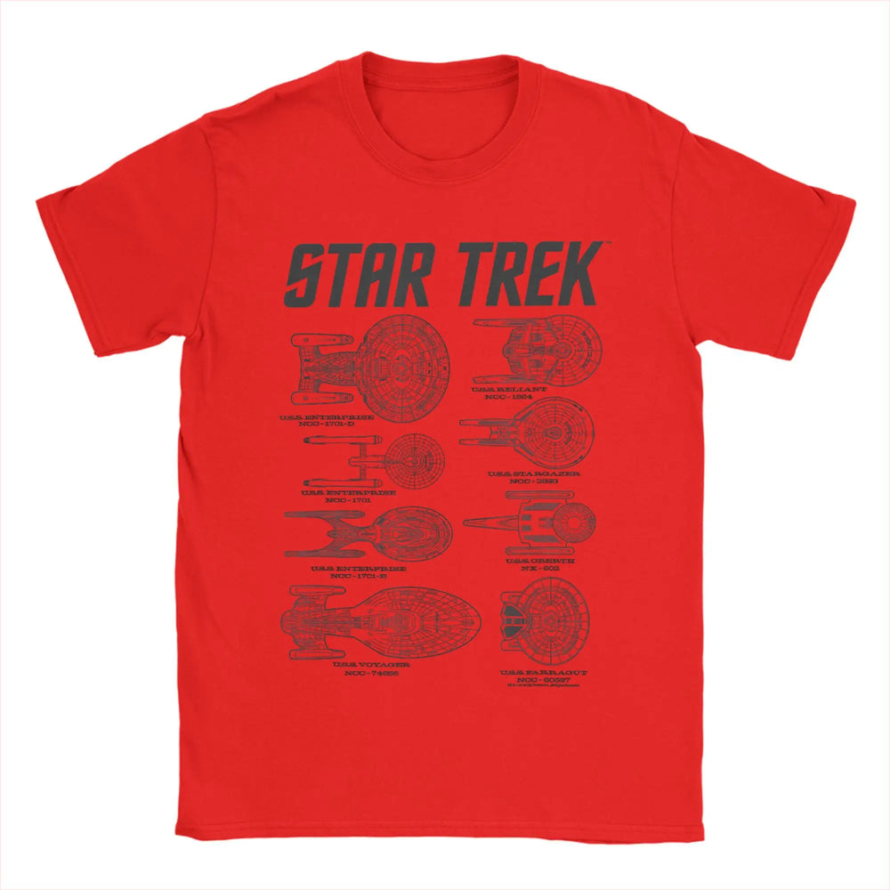 Star Trek Spaceships Of Starfleet T-Shirt - 10 Variants (ONLINE ORDER ONLY)