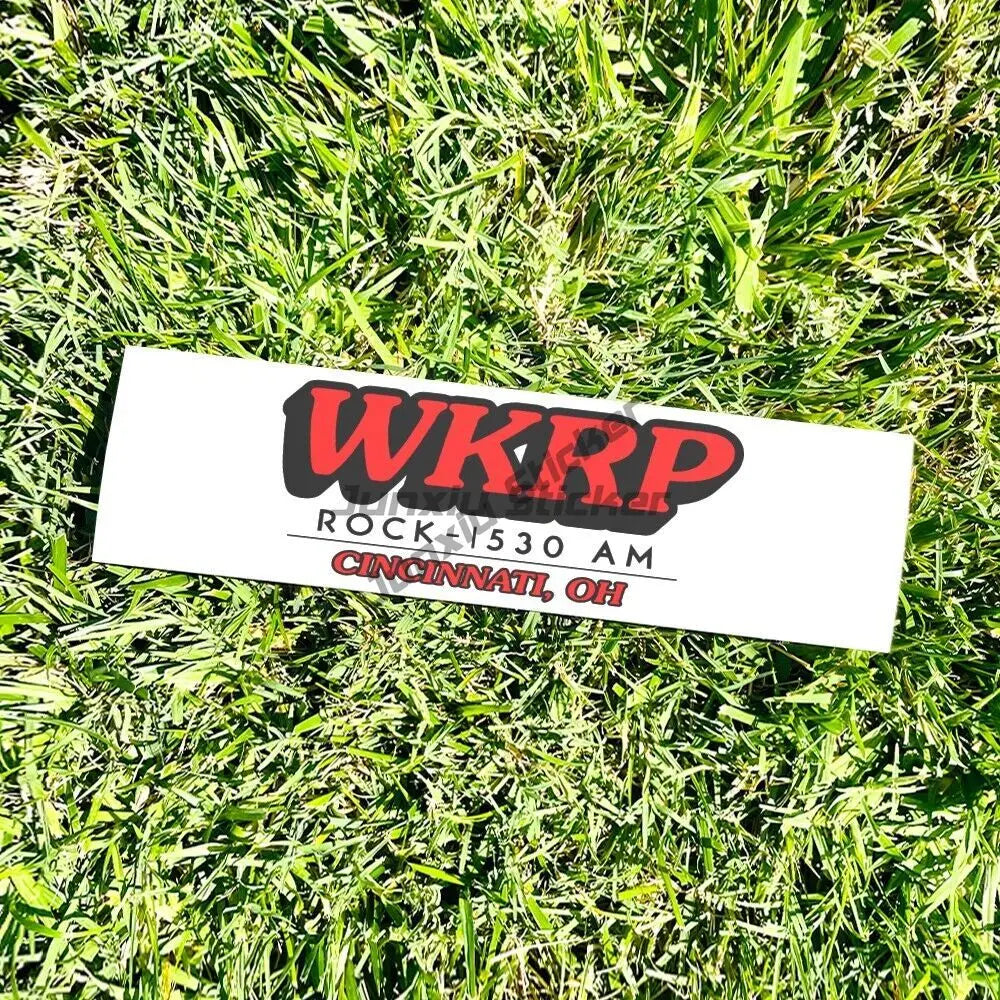 WK RP 1530 AM Cinncinati OHIO bumper sticker - Radio retro style vinyl 80s 90s Scratch Roof Sunscreen (ONLINE ORDER ONLY)
