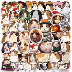 Guinea Pig Stickers Pack - Cute Animal Decals for Luggage, Guitar, Fridge, Laptop (Online Order Only)