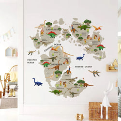 Kids Room Cartoon Animal Wall Stickers Vinyl Decor (Online Order Only)