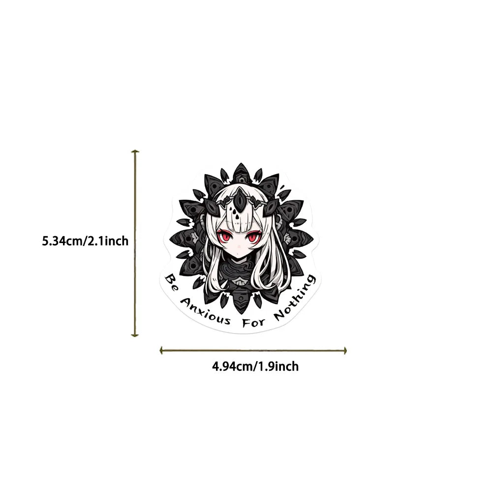10/30/50PCS Horror Black White Bible Phrase Stickers Funny Jesus Decals Decoration Waterproof Laptop Stationery Bike DIY Toys (ONLINE ORDER ONLY)