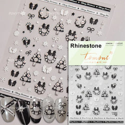 Hot Stamping Christmas Tree Bell Bowknot Cane Snowman Star Adhesive Nail Art Stickers Snowflake Glitter Powder Manicure Decals (ONLINE ORDER ONLY)