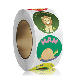 100-500pcs Cute Cartoon Animal Stickers 1inch Reward Sticker for Gift Wrapping Decor Envelope Sealing Labels Stationery Stickers (ONLINE ORDER ONLY)