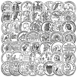50 Pcs Funny Money Stickers Cartoon Dollar Decals Waterproof for Notebook Phone Suitcase Bike (Online Order Only)