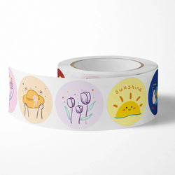 100-500pcs Reward Stickers for Kids Children Personalized Small Business Gift Decor Stickers Stationery Stickers Sealing Label (ONLINE ORDER ONLY)