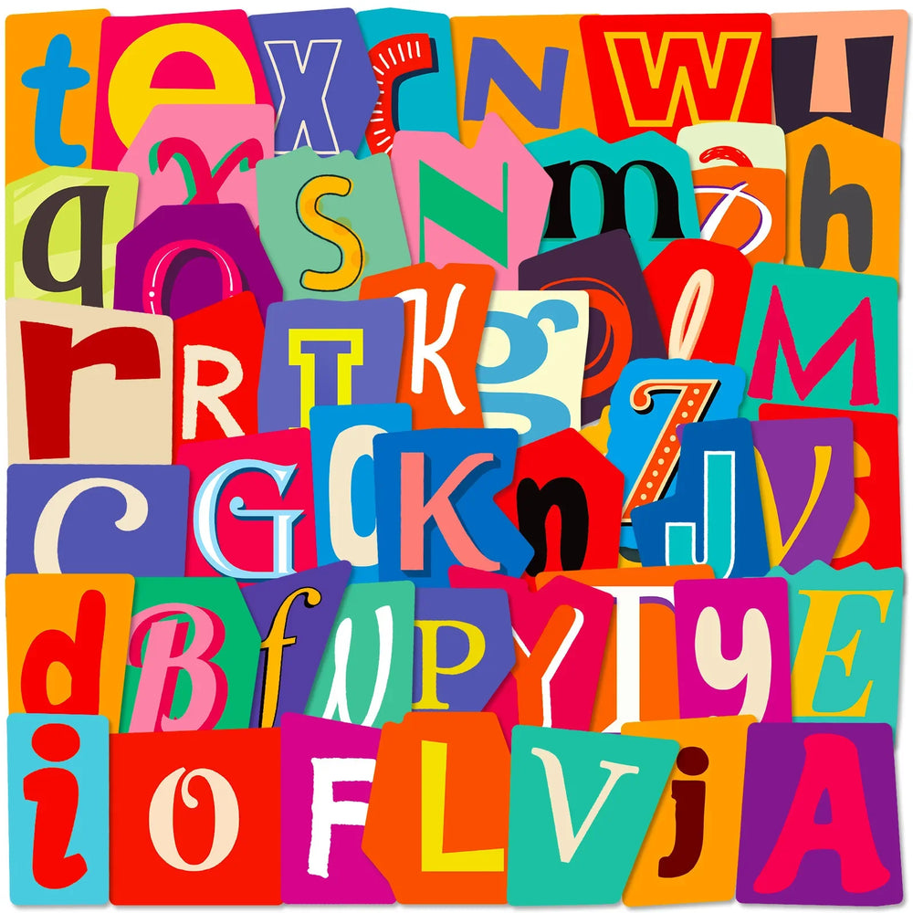 Creative Cartoon Graffiti Letter Stickers for Helmet, Wall, DIY Decor (ONLINE ORDER ONLY)