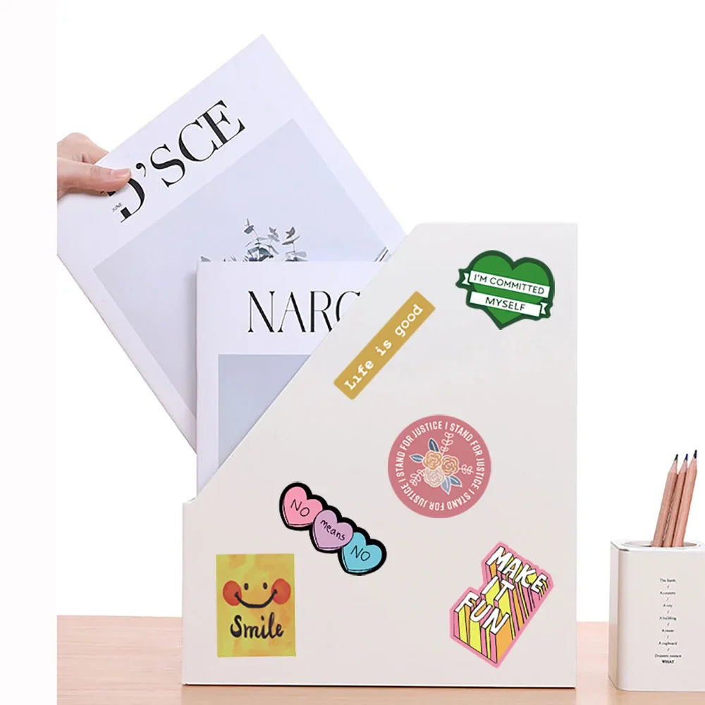 10/30/50PCS Inspirational Text Positive Stickers DIY Diary Phone Laptop Luggage Skateboard Graffiti Decals Fun for Kid Toys Gift (ONLINE ORDER ONLY)