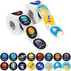 100-500PCS Children toys Space Planet Stickers school teacher Reward student stickers Scrapbooking stationery Decor (ONLINE ORDER ONLY)