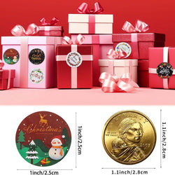 100-500pcs Christmas Stickers Xmas Labels Stickers Decor Merry Christmas Decorations Labels New Year Gift Stickers Stationery (ONLINE ORDER ONLY)