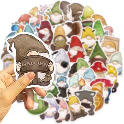 50PCS Gnome Dwarf Stickers Waterproof Vinly Stickers Decorative DIY Graffiti Luggage Stickers Children's Toys (ONLINE ORDER ONLY)