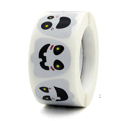 100-500pcs Halloween Sticker Ghost Labels Gift Candy Bags Seal Stickers Halloween DIY Package Paper Sticker Party Decoration (Online Order Only)