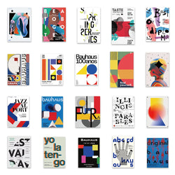 10/20/40PCS Bauhaus Art Sticker Packs (ONLINE ORDER ONLY)