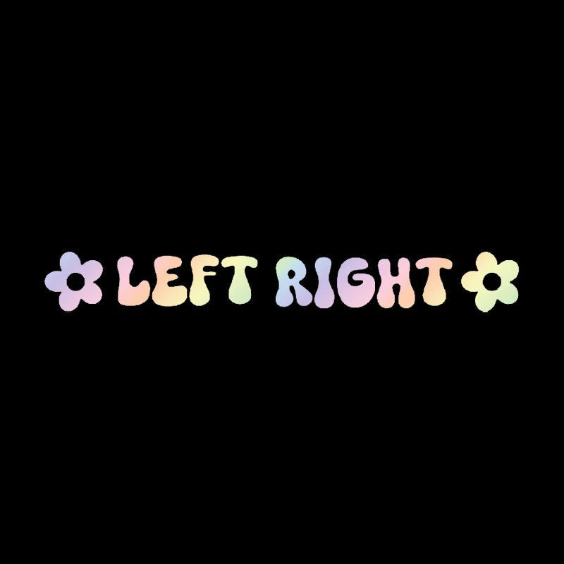 Left & Right Sticker for Car Interior Rearview Mirror Decoration Fashion Sticker High Quality Waterproof Vinyl Decals (ONLINE ORDER ONLY)