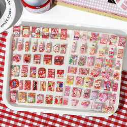 1 Sheets Snack House Series Sticker PET Star Flash Film Deco Scrapbook DIY Material Decoration Stationery Stickers (ONLINE ORDER ONLY)