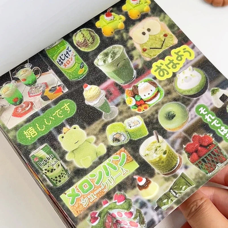 30 Pages Ins Retro Cute Dessert Cake Decorative Stickers Book Scrapbooking Phone Case DIY Journal Collage Material Sticker Gift (ONLINE ORDER ONLY)