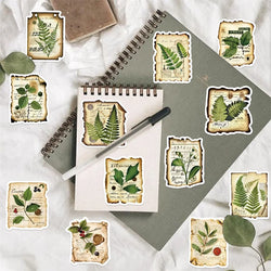10/30/50PCS Green Plants PVC Sticker Aesthetic Decoration Scrapbooking Korean Stationery Hand Accounting Supplies for Kids (ONLINE ORDER ONLY)