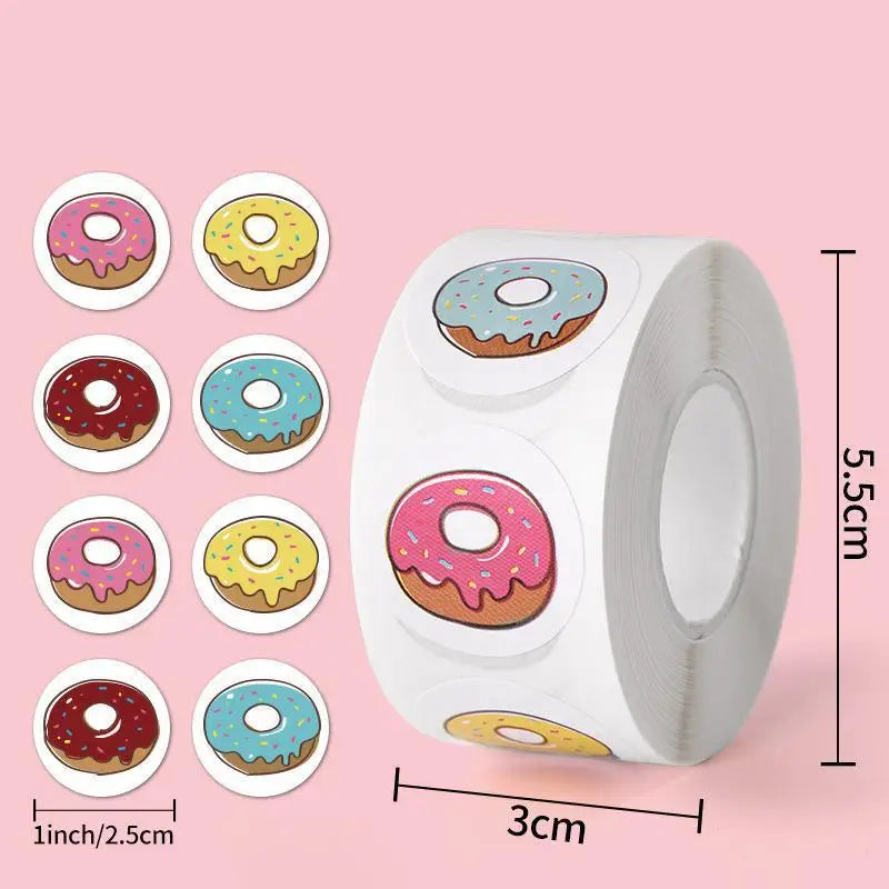 500pcs/roll Cute Strawberry Reward Stickers Scrapbooking  Fruit Envelope Seal Stickers For Birthday Party Favors Baking Goods (Online Order Only)