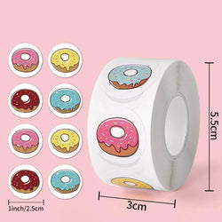 500pcs/roll Cute Strawberry Reward Stickers Scrapbooking  Fruit Envelope Seal Stickers For Birthday Party Favors Baking Goods (Online Order Only)