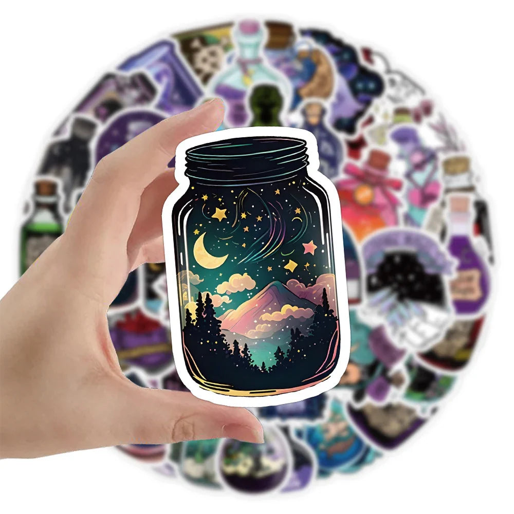 10/30/50pcs Cool Gothic Horror Magic Graffiti Stickers Decals Kids Toys Guitar Laptop Fridge Phone Cartoon Waterproof Sticker (Online Order Only)