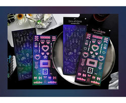 Korea Ins Sweet Love Chain Dialog Decorative Stickers Hand Account Idol Card DIY Material Sticker Personalized Kawaii Stationery (ONLINE ORDER ONLY)