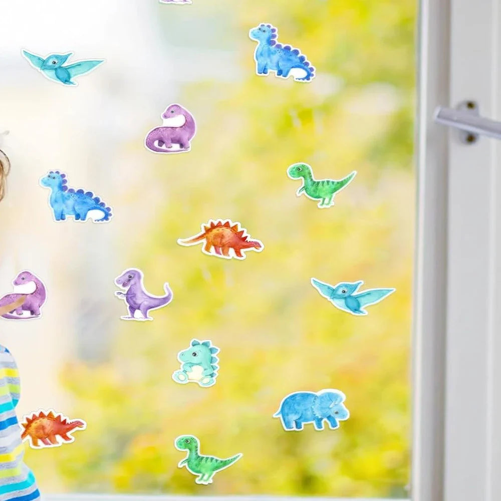 100-500pcs Animals Dinosaur Stickers Reward Stickers for School Reward Students Teachers Cute Decoration Gift Box Sticker Label (Online Order Only)