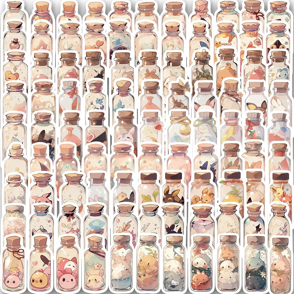 Kawaii Animal Stickers for Laptop, Phone, Notebook, Suitcase, Guitar, Fridge - 10/30/50/100pcs (Online Order Only)