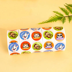 100-500pcs New Sticker Animals Reward Sticker For Kids Cute Pattern School Teacher Supplies 1 Inch Kawaii Encourage Sticker (ONLINE ORDER ONLY)