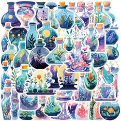 50pcs Apothecary Stickers Cartoon Magic Potion Stickers for Laptop Water Bottle Skateboard Refrigerator Decal for Kids Toys (ONLINE ORDER ONLY)