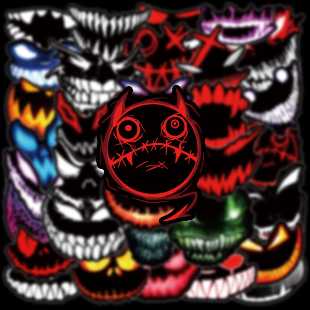 10/30/50PCS Make a Face Stickers Cool Graffiti Meme Sticker DIY Scrapbook Luggage Laptop Guitar Car Bike Skateboard Decals Toy (ONLINE ORDER ONLY)