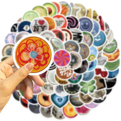 100pcs Ins Retro Vintage Stickers DIY For Guitar Fridge Skateboard Travel Suitcase Car Graffiti Sticker Aesthetic Cartoon Decals (ONLINE ORDER ONLY)