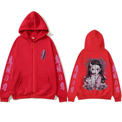 Kamado Nezuko Merch Zipper Hoodie Demon Slayer Oversized (ONLINE ORDER ONLY)