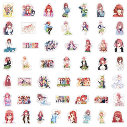 10/30/50PCS 5Toubun no Hanayome Cartoon Stickers The Quintessential Quintuplets Sticker DIY Laptop Guitar Car Bike Decals Toy (Online Order Only)