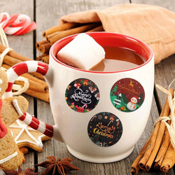 100-500pcs Christmas Stickers Xmas Labels Stickers Decor Merry Christmas Decorations Labels New Year Gift Stickers Stationery (ONLINE ORDER ONLY)