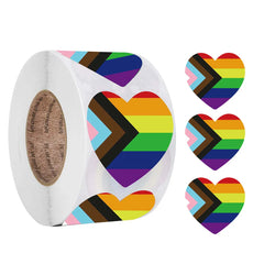 100-500Pcs Heart Shaped Stickers Scrapbooking Gift Seal Labels for Package and Wedding Decoration Stationery Sticker (ONLINE ORDER ONLY)