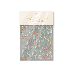 Antique Flowers Bird Swallow Fruit Narcissus Orchid Oranges Peaches Grape Cherry Strawberries Nail Art Stickers Manicure Decals (ONLINE ORDER ONLY)