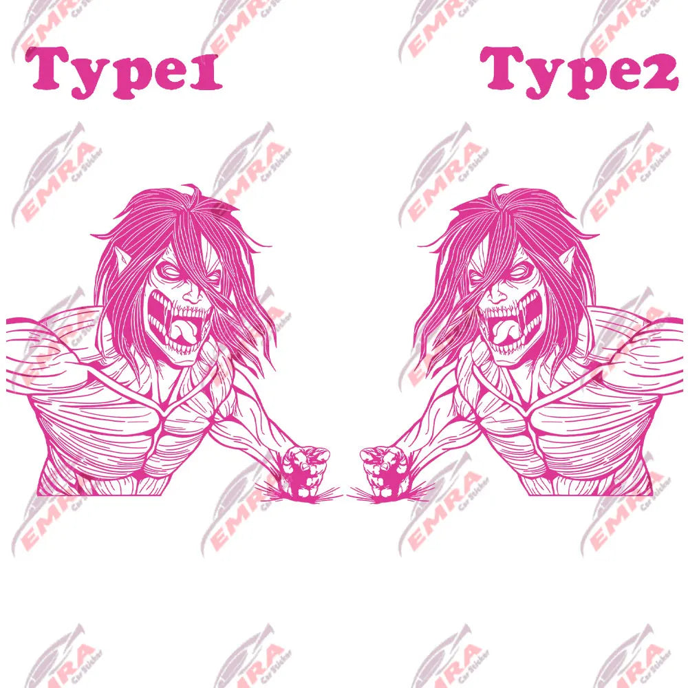 Anime Sticker Side Hood Window Decoration External Accessories Stickers For Car Competition Style Die Cutting Vinyl Decals (ONLINE ORDER ONLY)