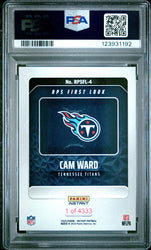 Graded 2025 Panini Instant Cam Ward #RPSFL4 RPS First Look Rookie RC Football Card PSA 10 Gem Mint (ONLINE ORDER ONLY)