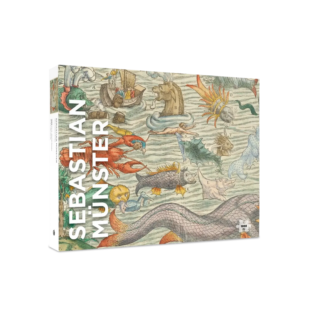 Sea Monsters by Sebastian Münster 1000 Piece Jigsaw Puzzle Pomegranate (ONLINE ORDER ONLY)
