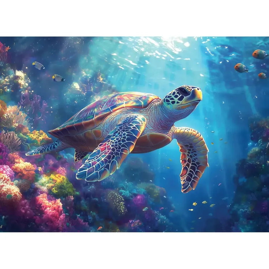 Sea Turtle 1000 Piece Jigsaw Puzzle Final Piece (ONLINE ORDER ONLY)
