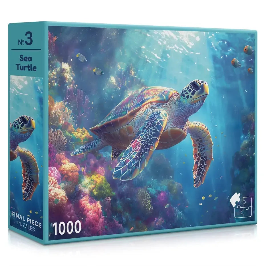 Sea Turtle 1000 Piece Jigsaw Puzzle Final Piece (ONLINE ORDER ONLY)