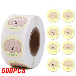 100-500pcs Animal Dog Reward Sticker Cute Cartoon Stickers For Children Holiday Gift Decoration DIY Decorative Stationery (ONLINE ORDER ONLY)