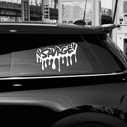 "SAVAGE"Sticker,Car Stickers, Vinyl Decals - For Cars, Trucks, Walls, Laptops, Windows, Motorcycles, Bumpers Or Crafts (ONLINE ORDER ONLY)