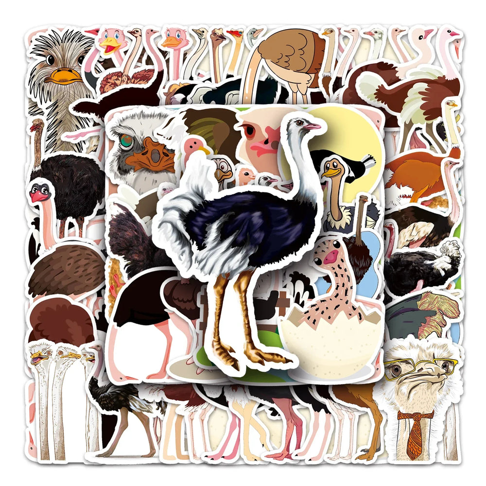 50Pcs Cartoon Waterproof Vinyl Stickers for Skateboard Snowboard (ONLINE ORDER ONLY)
